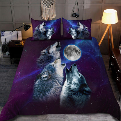 Wolf 3D All Over Printed Bedding Set