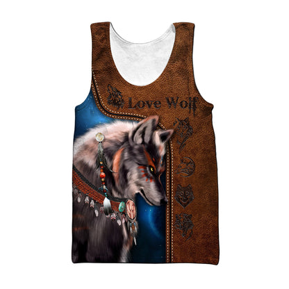 Wolf 3D All Over Printed Unisex Shirt