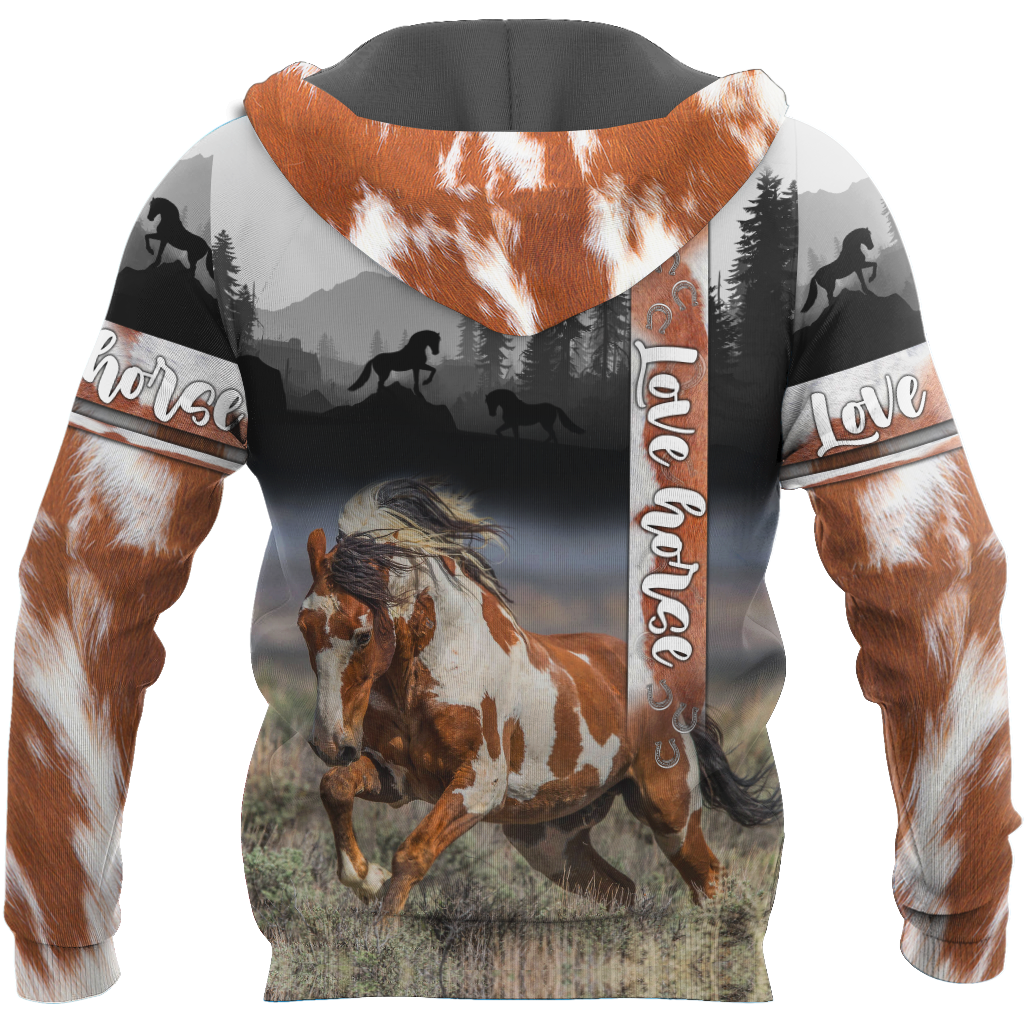 Beautiful American Paint Horse 3D All Over Printed Shirts For Men And Women DA19112005