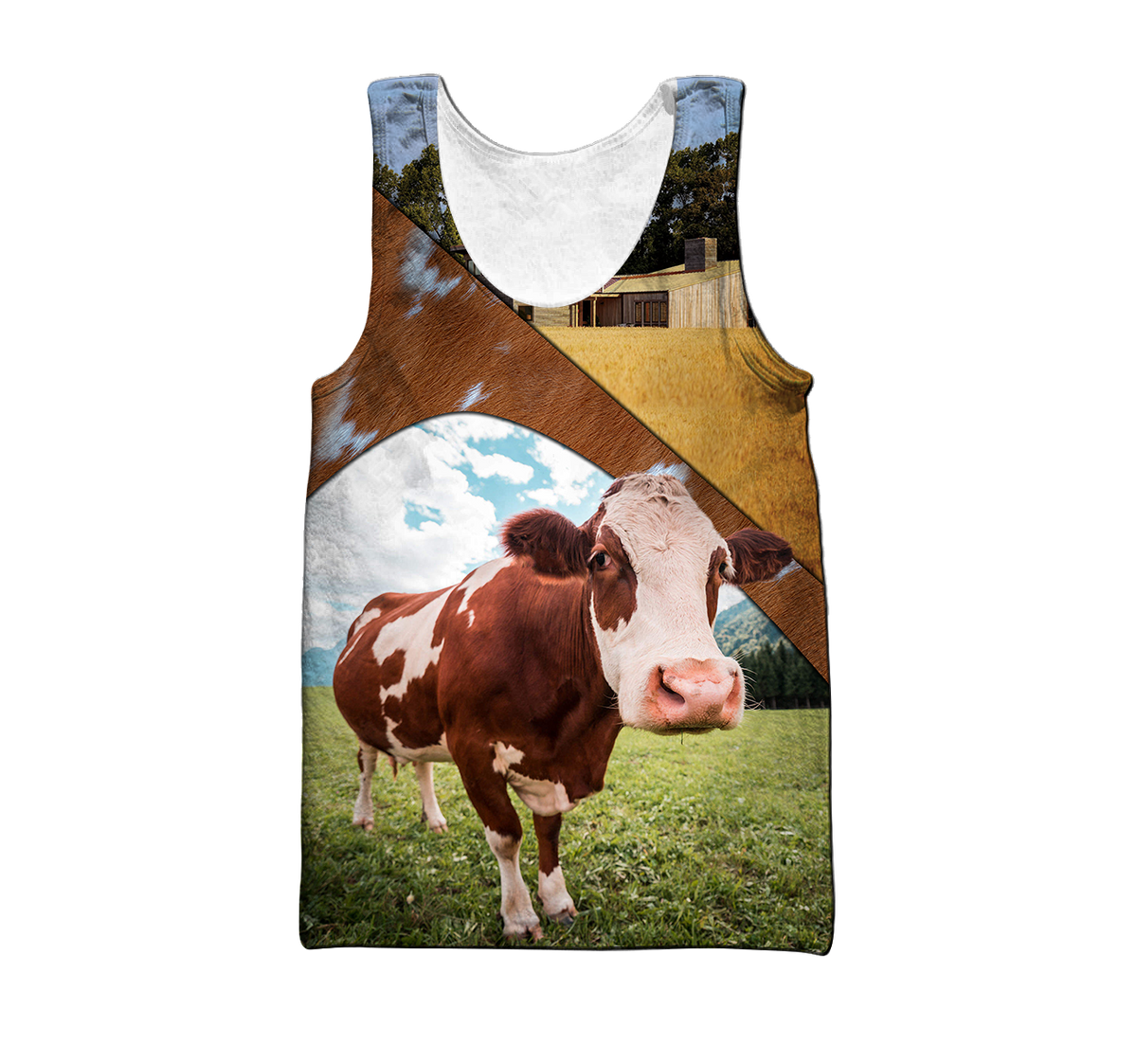 Lovely Cow 3D All Over Printed Shirts For Men And Woman