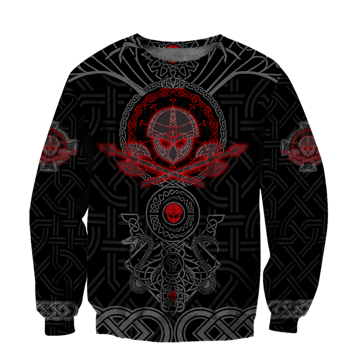 Love Viking Warriors tattoos 3D all over printed for man and women HHT30062001-Apparel-PL8386-Sweatshirt-S-Vibe Cosy™