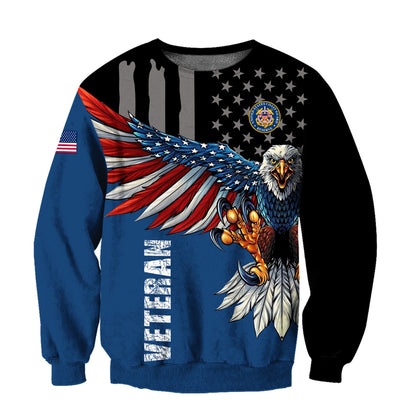 US Arrmy Veteran 3D All Over Printed Unisex Shirts