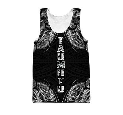New zealand maori taumutu tattoo 3d all over printed shirt and short for man and women HHT20072002-Apparel-PL8386-Tank top-S-Vibe Cosy™