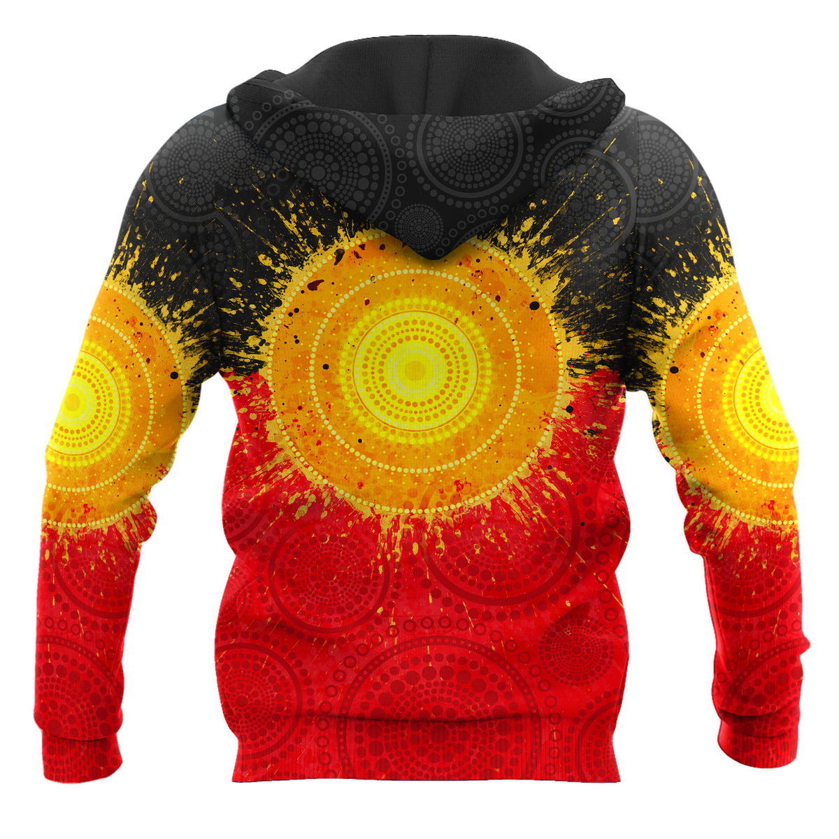 Aboriginal Flag Indigenous Sun Painting Art 3D design Polo shirts