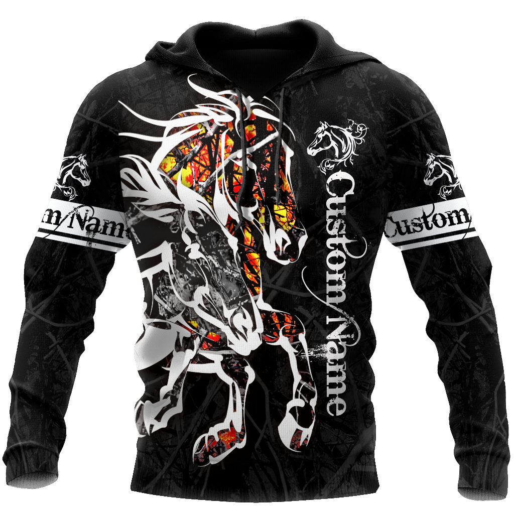 Personalized Name Horse 3D All Over Printed Shirts For Men and Women