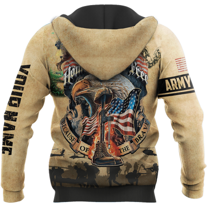 U.S Army veteran Home Free custom name design 3d print shirts