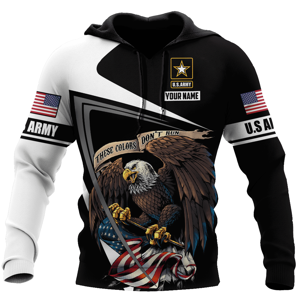 Custom name US Army Veteran 3D printed shirts Proud Military