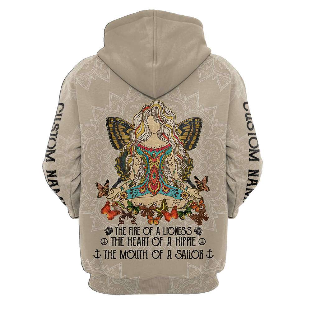 June Girl Hippie Customize Name 3D All Over Printed Shirts For Women TR1112209