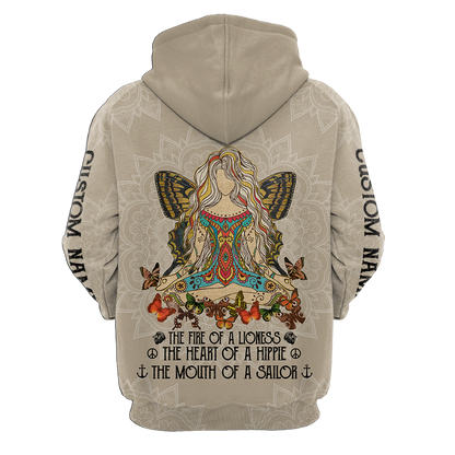 June Girl Hippie Customize Name 3D All Over Printed Shirts For Women TR1112209