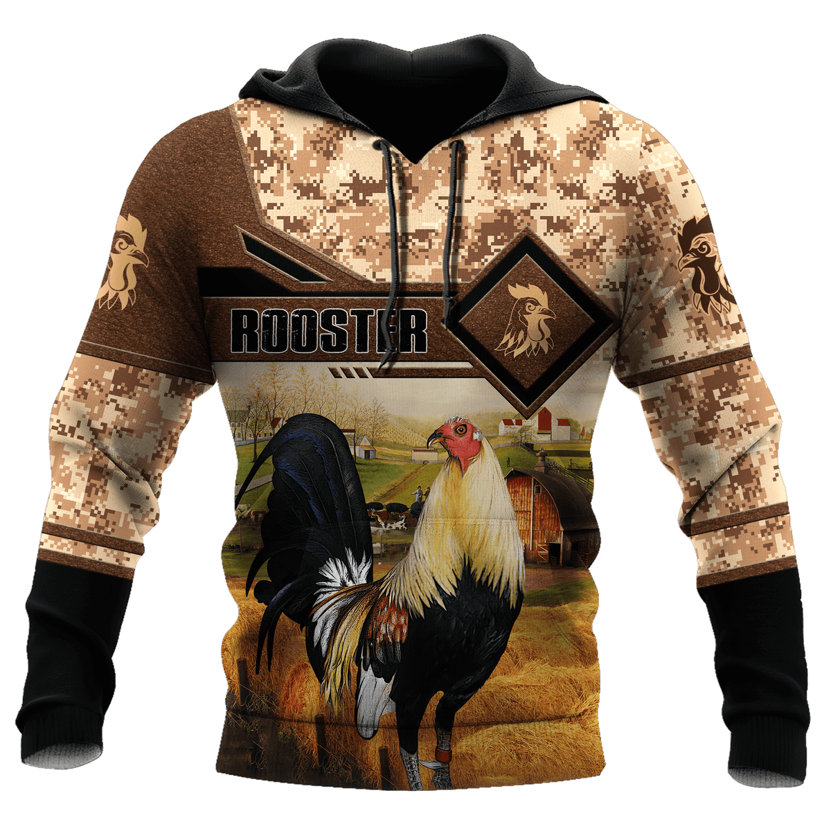 Rooster 3D Printed Unisex Shirts Pi15042104