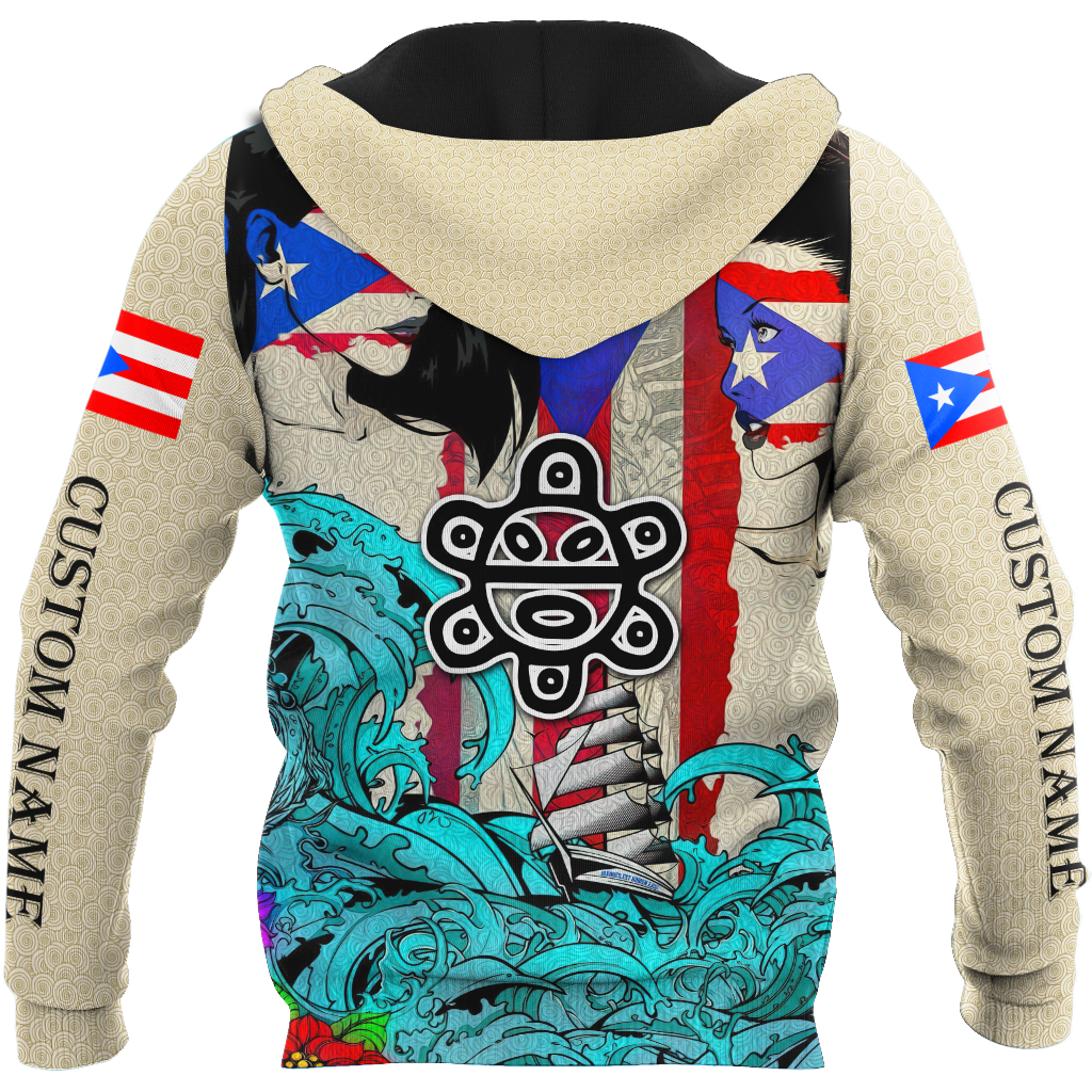 Custom Name Sweet Girls Puerto Rico Hoodie For Men And Women MH16032107