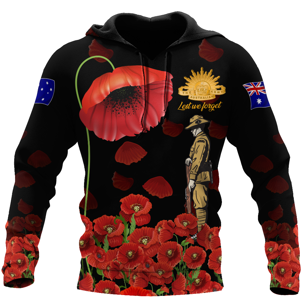 Anzac Day Lest We Forget 3D All Over Printed Shirts DA19022104