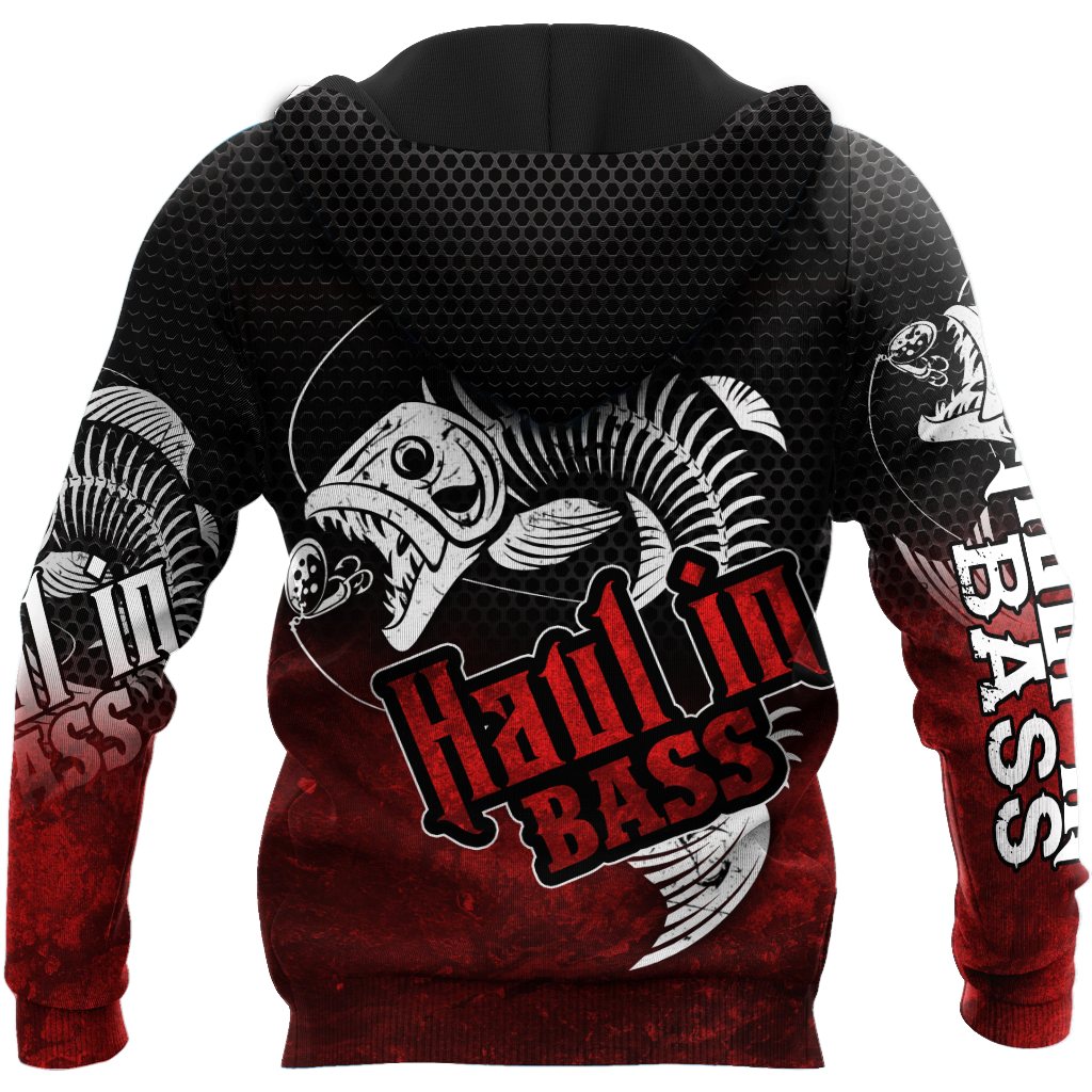 Haul in Bass Fishing Red Reaper 3d print shirts