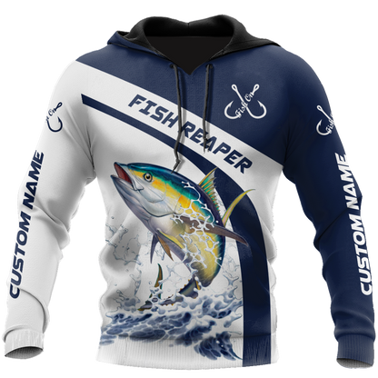 Custom name Tuna fishing design 3d print shirts