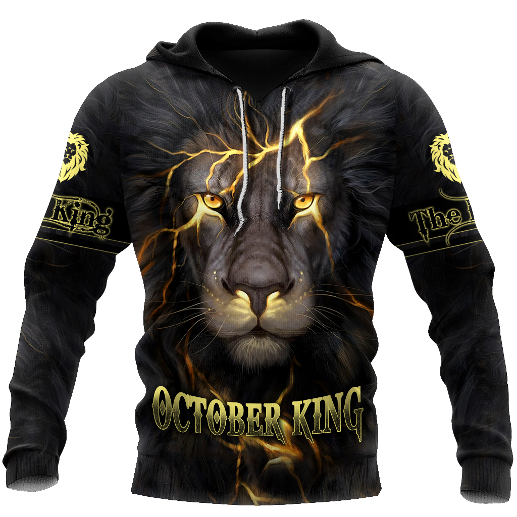 October Lion 3D All Over Printed Unisex Shirts Pi21012110