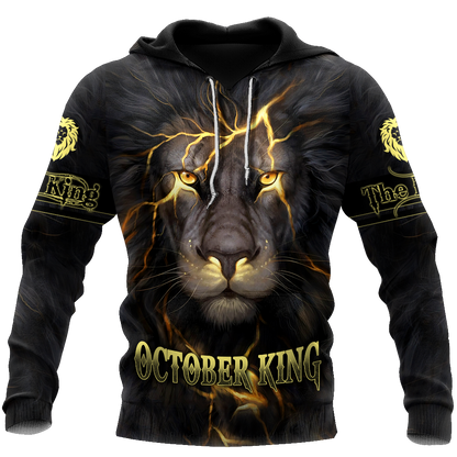 October Lion 3D All Over Printed Unisex Shirts Pi21012110