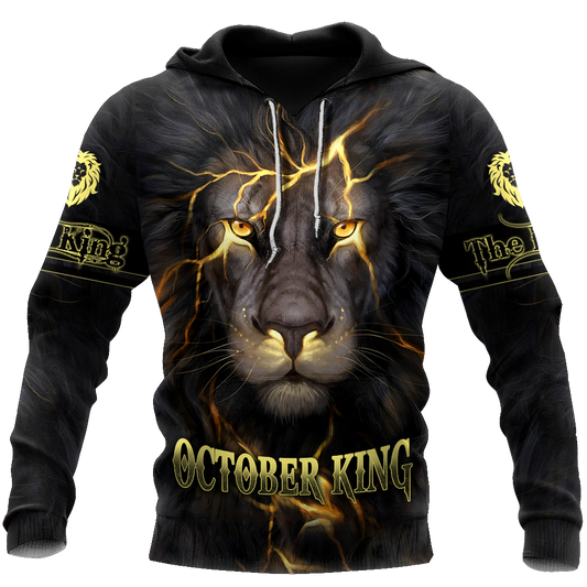 October Lion 3D All Over Printed Unisex Shirts Pi21012110