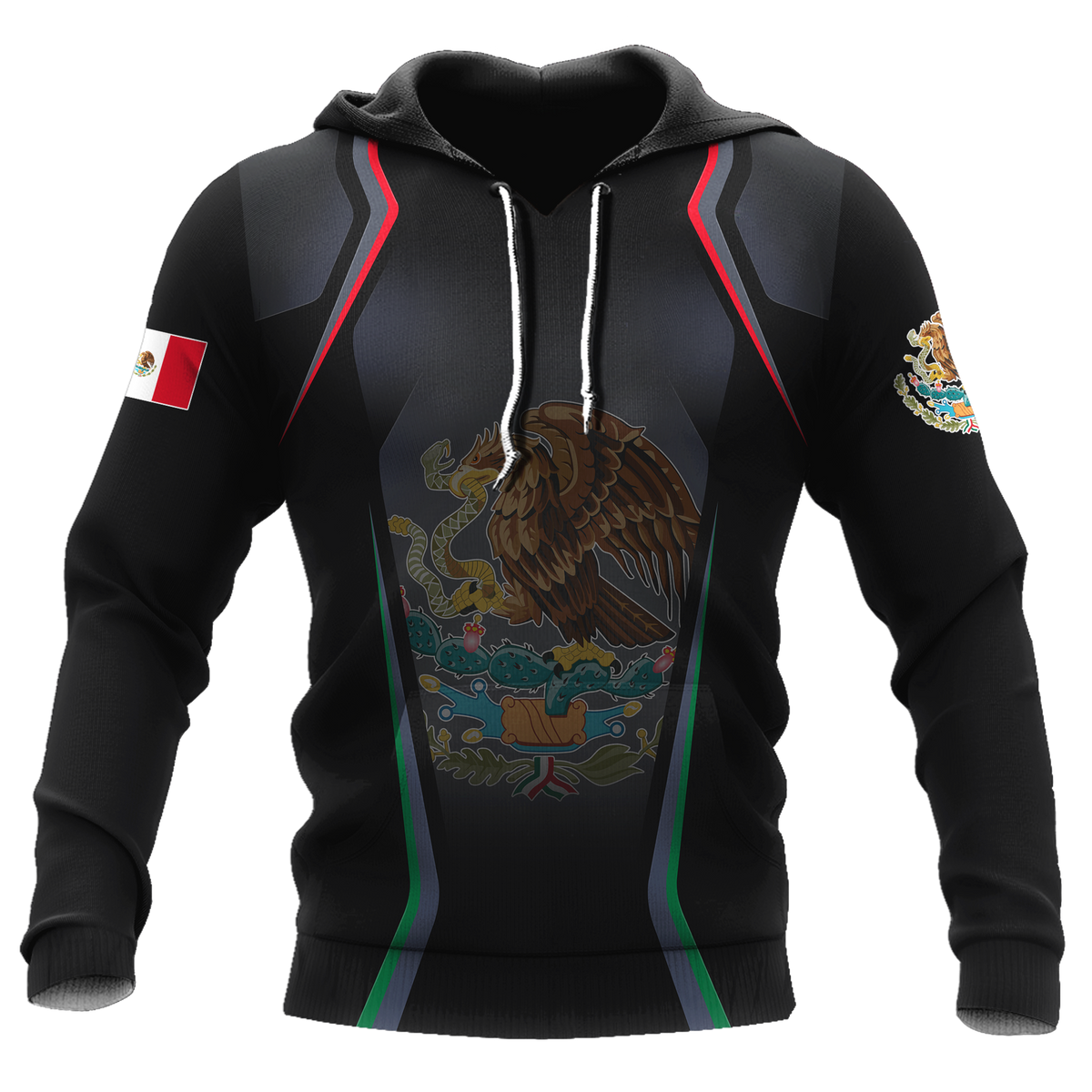 Persionalized Mexico 3D All Over Printed Hoodie
