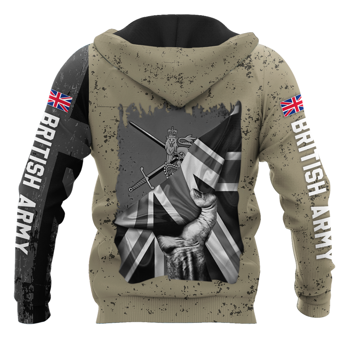 Custom name British Camo 3D Design Print Shirts