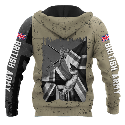 Custom name British Camo 3D Design Print Shirts