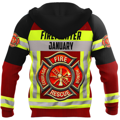 January Firefighter Hoodie For Men And Women MH28012101