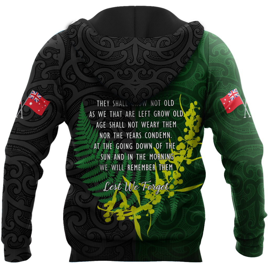The ode remembrance Kiwi and Australia Soldier 3D print shirts