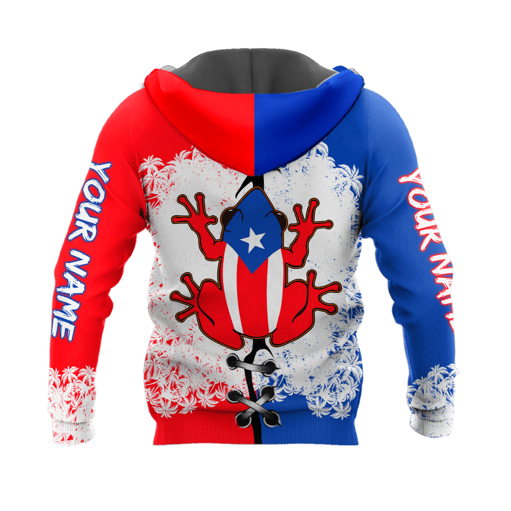 Customize Name Puerto Rico 3D All Over Printed Unisex Shirts