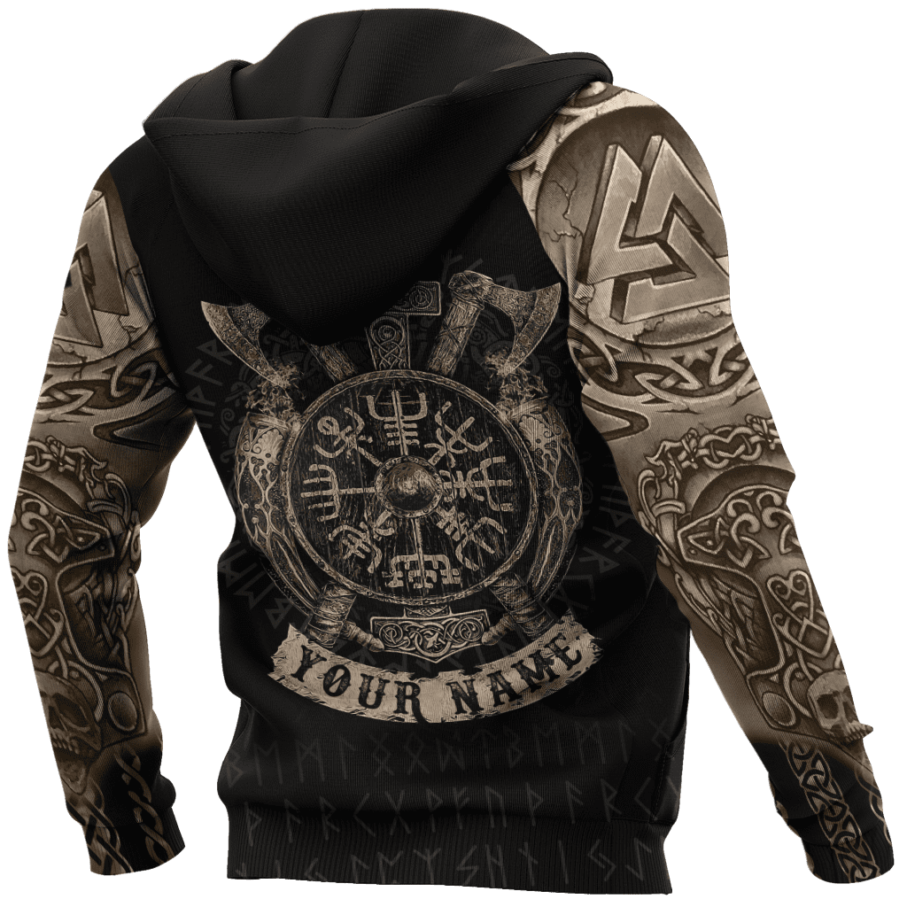 Customized Name Viking 3D All Over Printed Unisex Shirts
