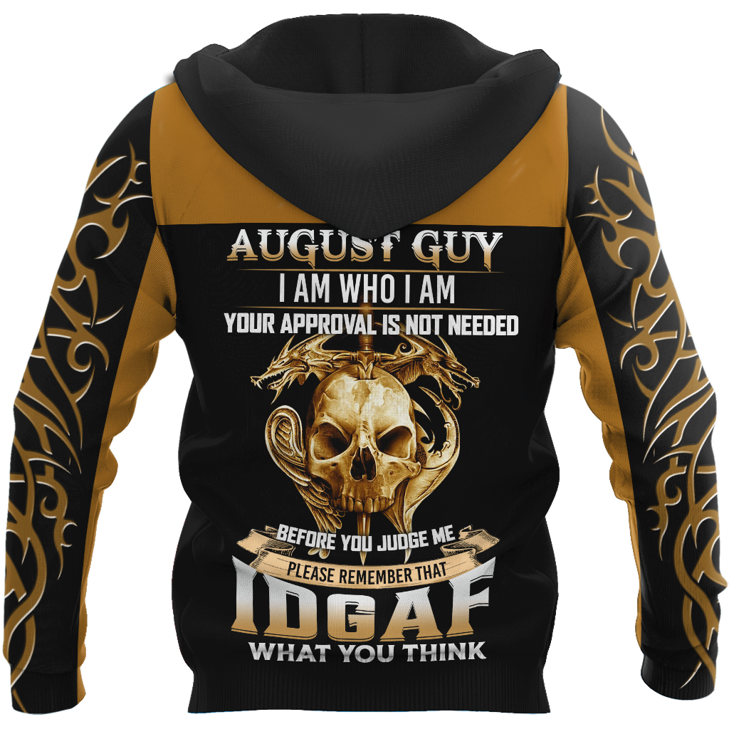 August Guy Skull 3D All Over Printed Shirts For Men and Women