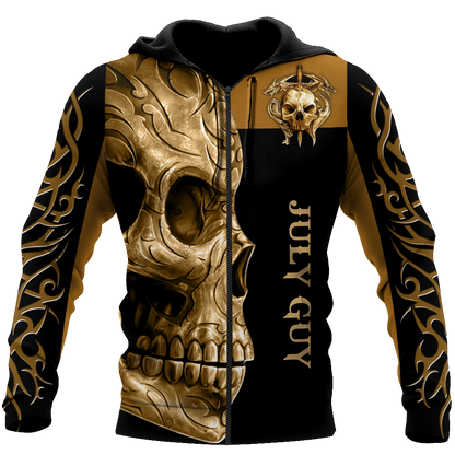 July Guy Skull 3D All Over Printed Shirts For Men and Women