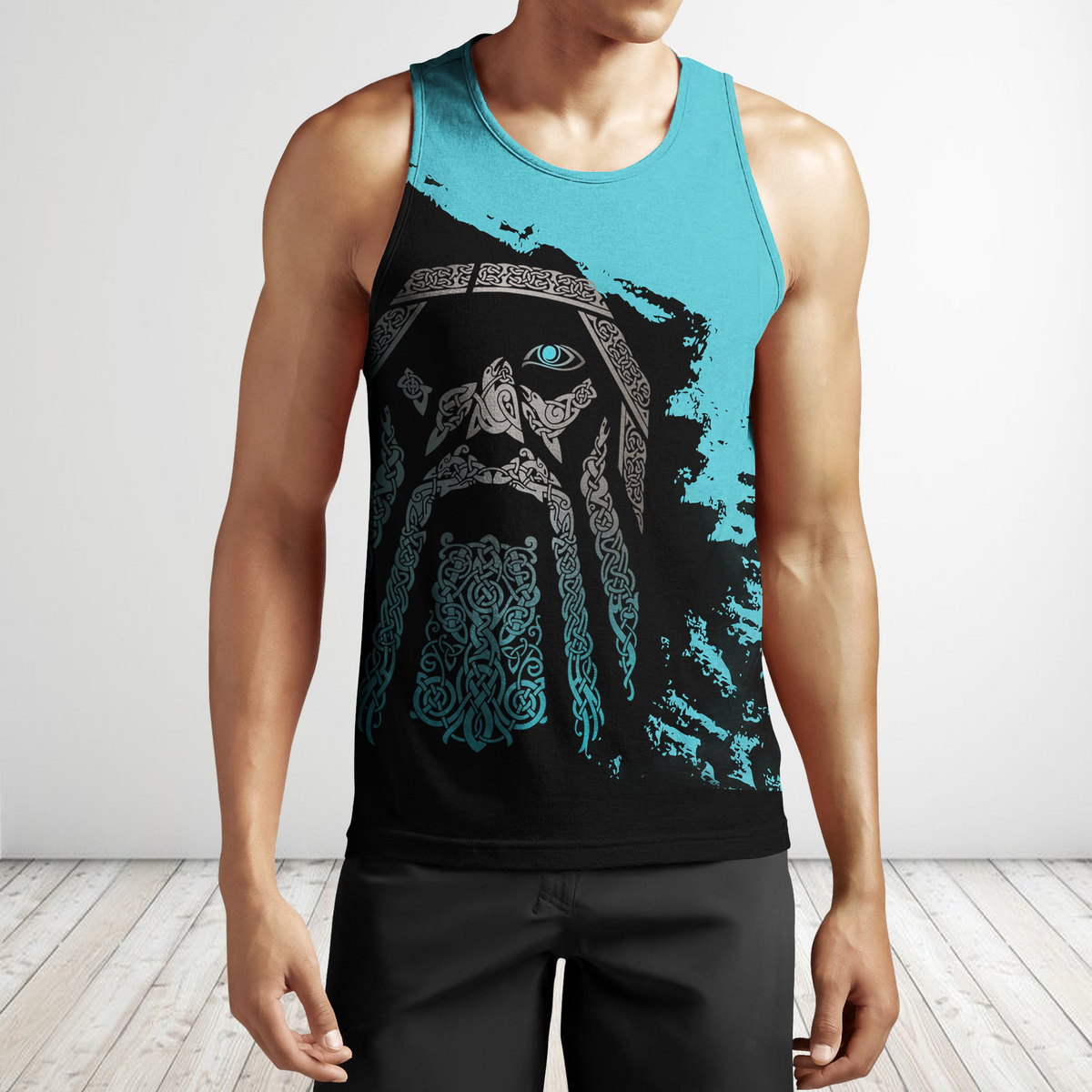 Viking Odin - Wotan Special Blue Pullover - Amaze Style™-ALL OVER PRINT HOODIES