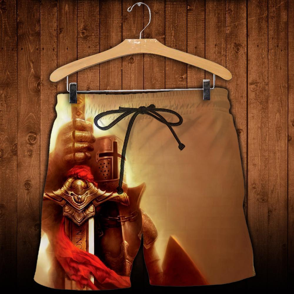 3D All Over Printed A True Knight Templar Shirts and Shorts-Knight Templar-LIASOSO-Shorts-XS-Vibe Cosy™