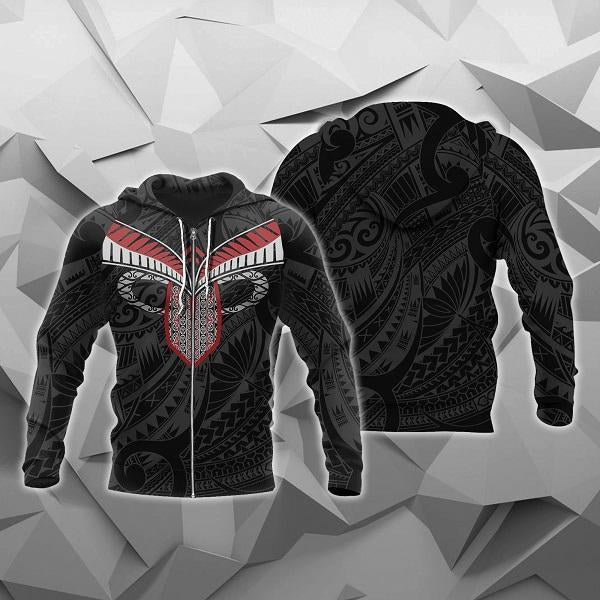 Aotearoa Warriors All Over Hoodie HC1004-Apparel-Huyencass-Zipped Hoodie-S-Vibe Cosy™