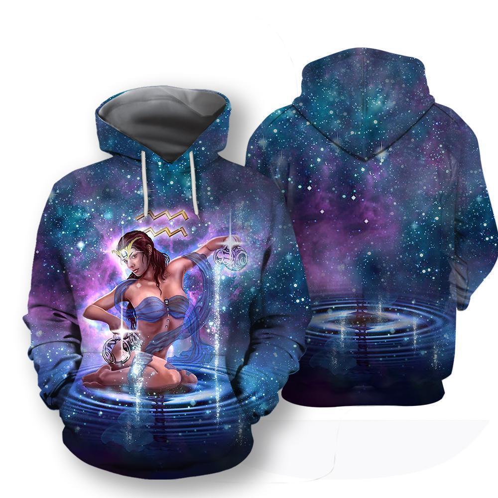 All Over Printed Aquarius Hoodie-Apparel-HbArts-Hoodies-S-Vibe Cosy™