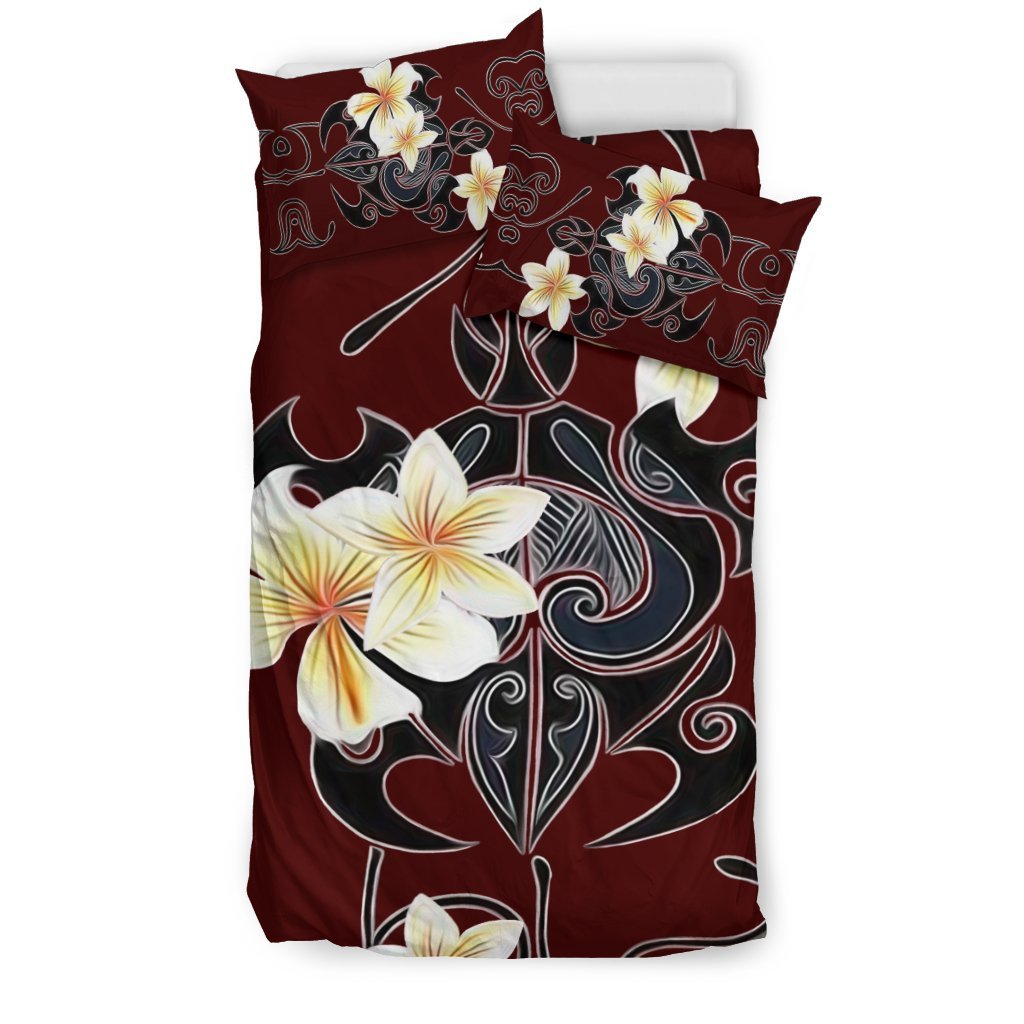 Hawaii Turtle Skillful Pattern Bedding Set - AH-BEDDING SETS-Alohawaii-US Twin-Black-Polyester-Vibe Cosy™