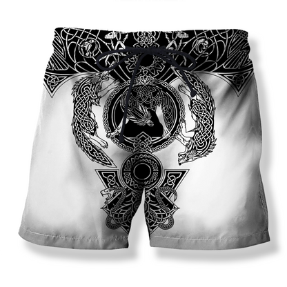 Viking Tattoo All-Over Print-Apparel-HP Arts-Short-S-Vibe Cosy™