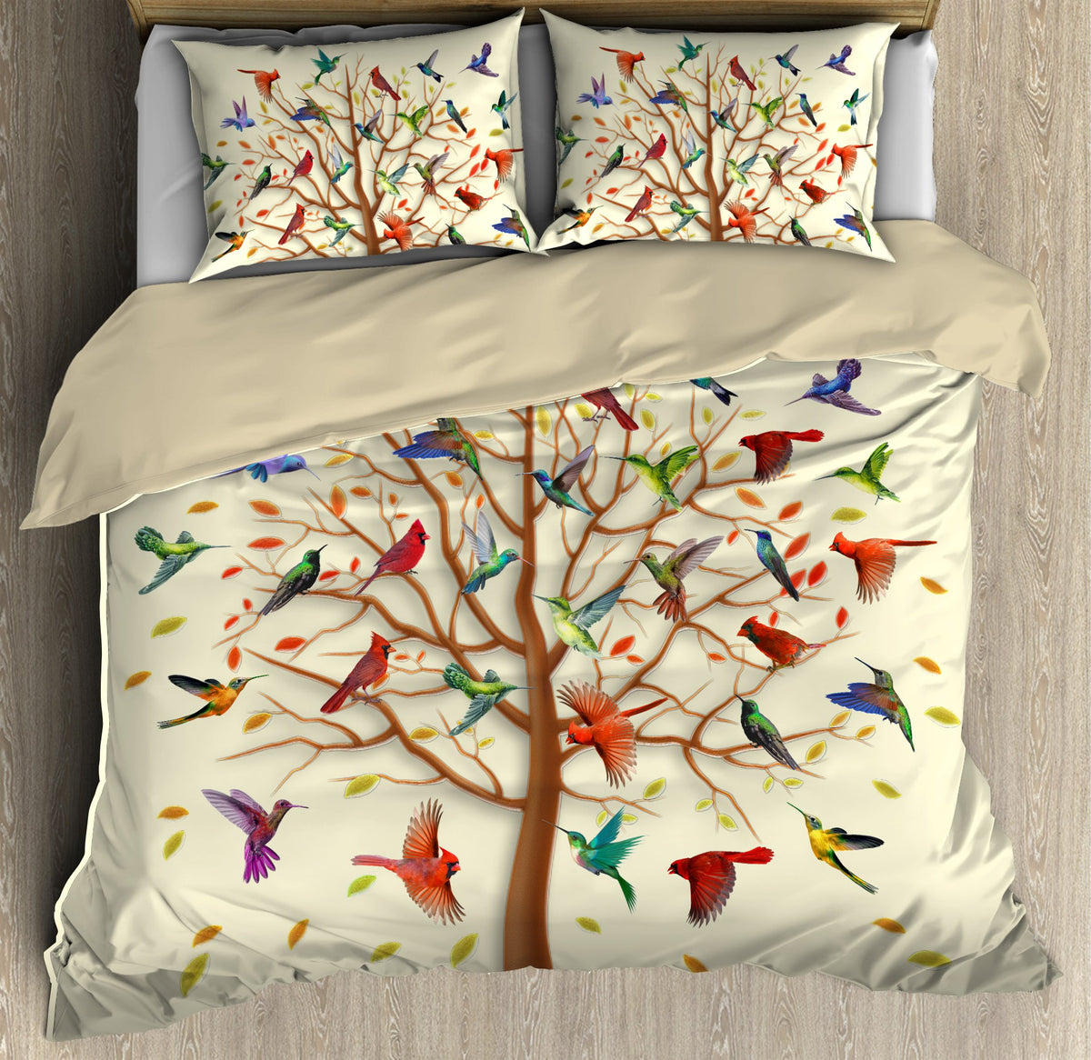 Hope Faith Love Beautiful Cardinal Birds Bedding Set