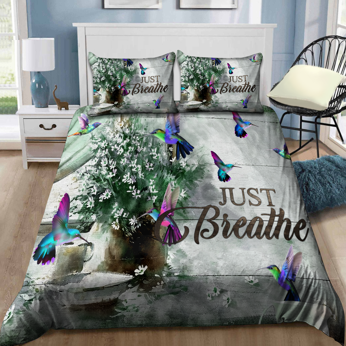 Hummingbird 3D Printed Bedding Set
