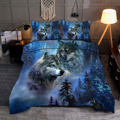 Wolf 3D All Over Printed Bedding Set