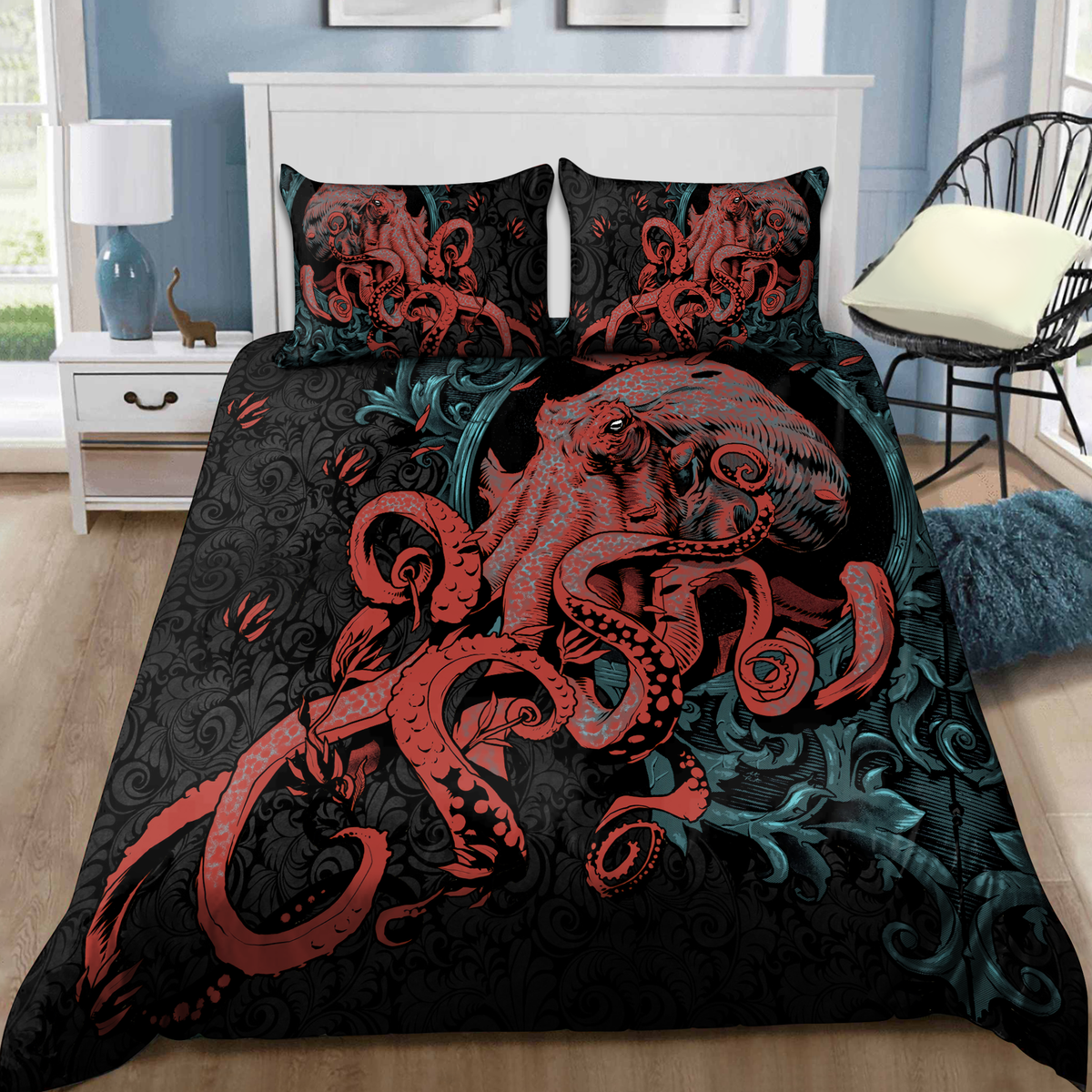 Premium Bedding Set Octopus Gothic Style ML