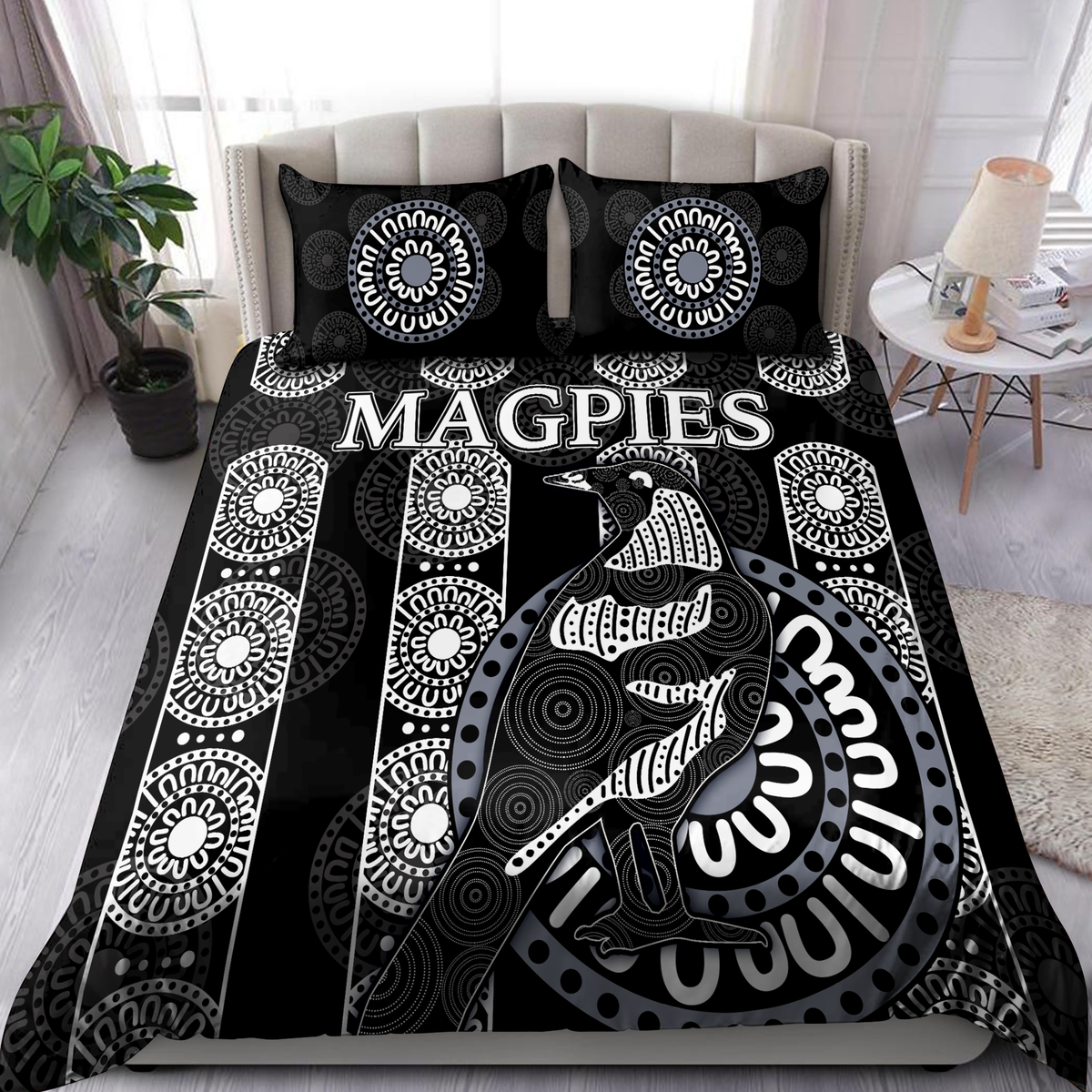 Premium Magpies Bedding Set