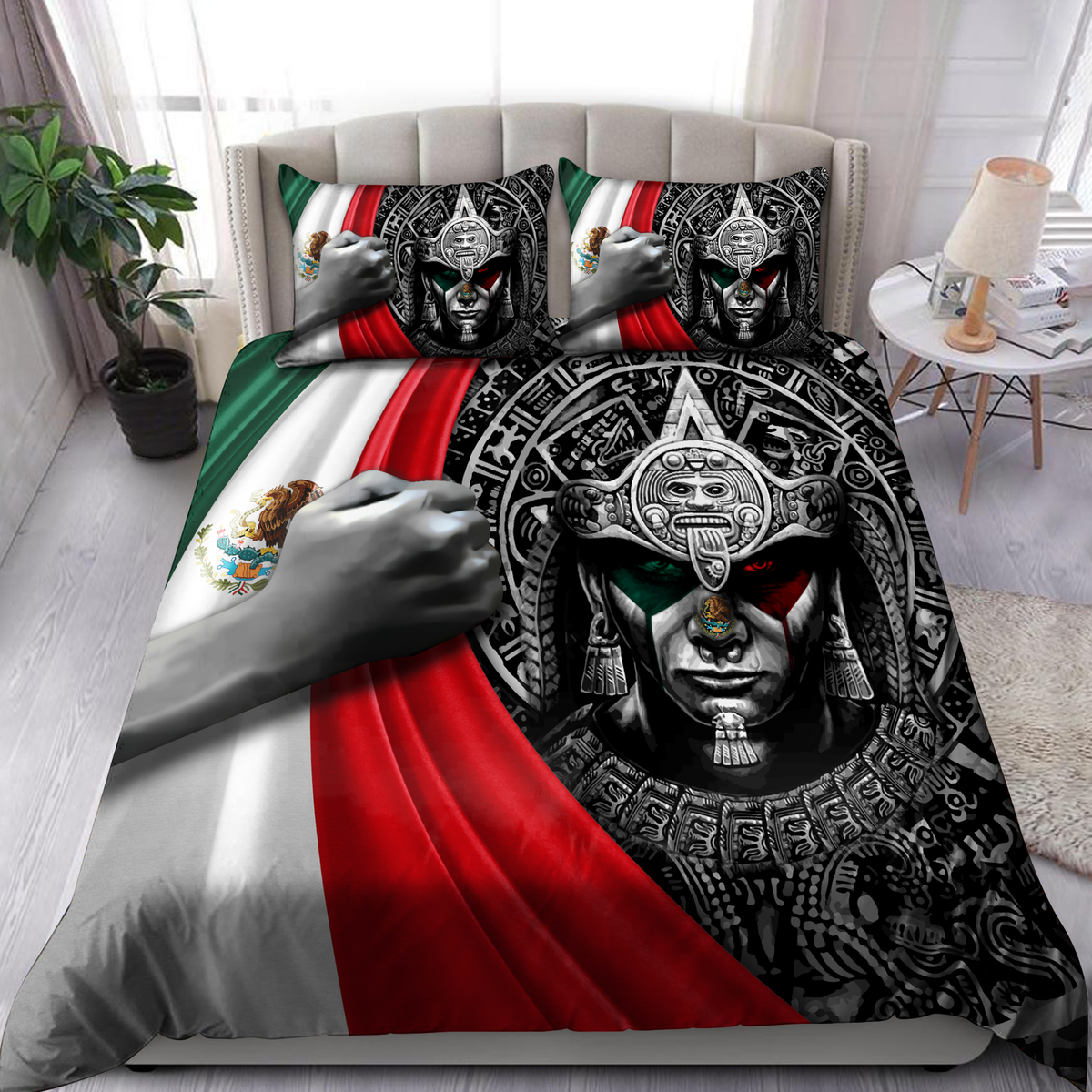 Aztec Mexico 3D Printed Bedding Set