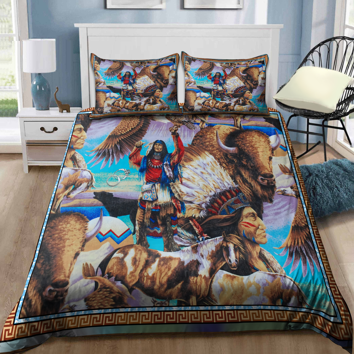 Native American 3D All Over Printed Bedding Set