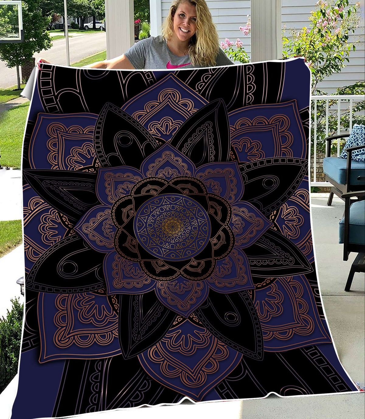 Mandala 3D All Over Printed Blanket