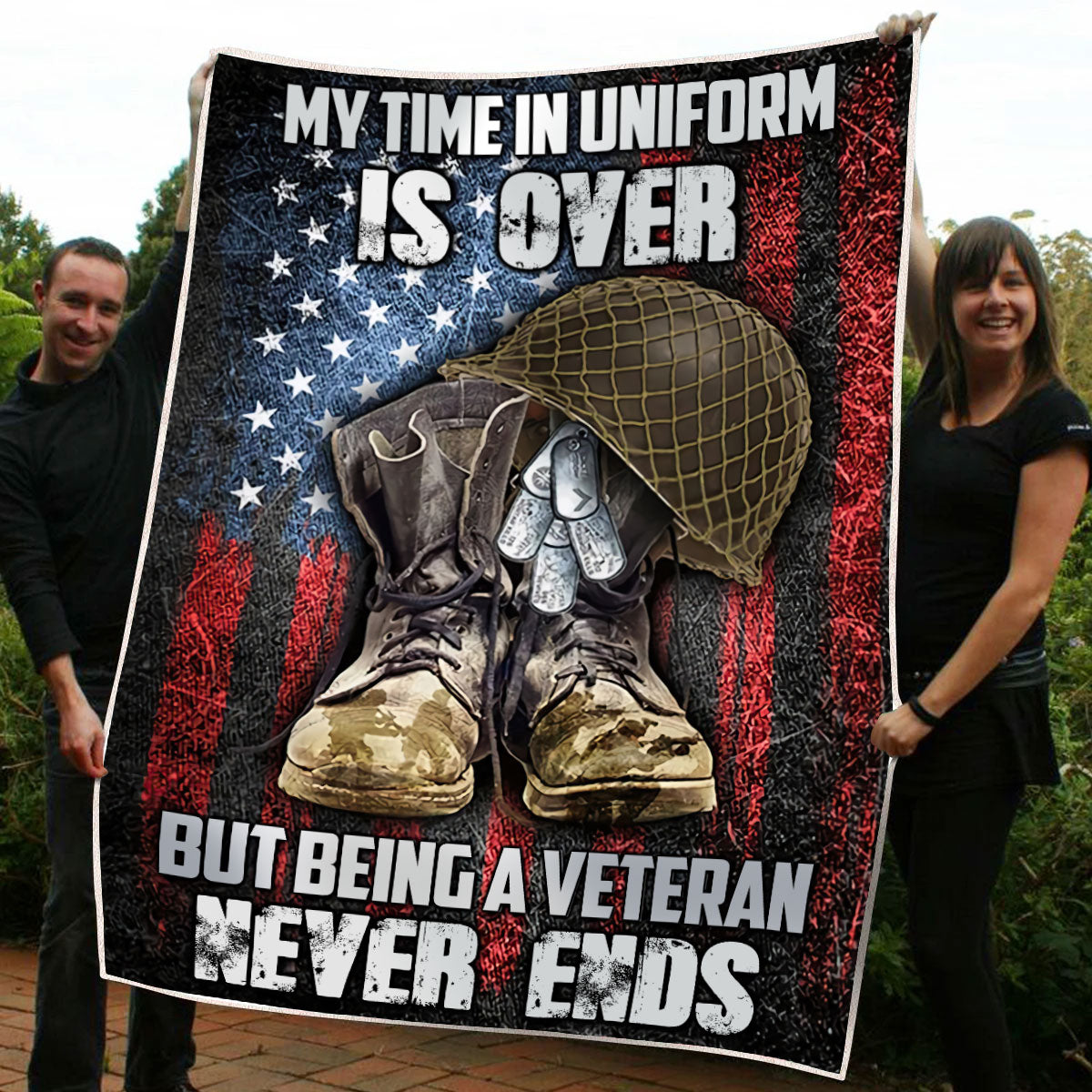Veteran 3D All Over Printed Blanket