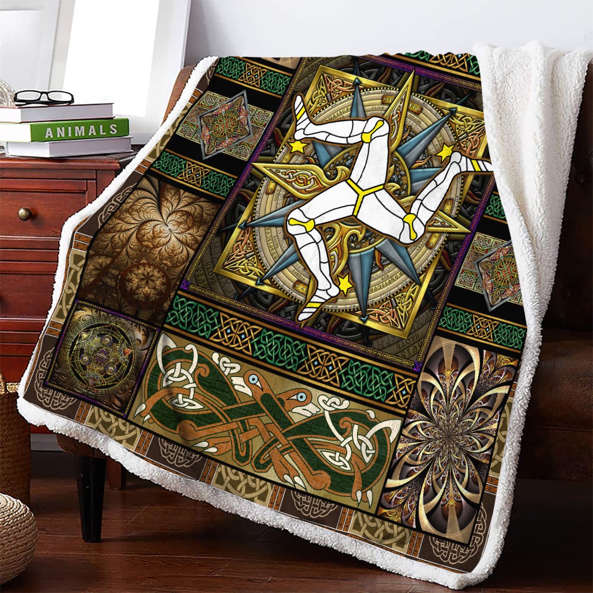 Celtic Compass 3D All Over Printed Blanket