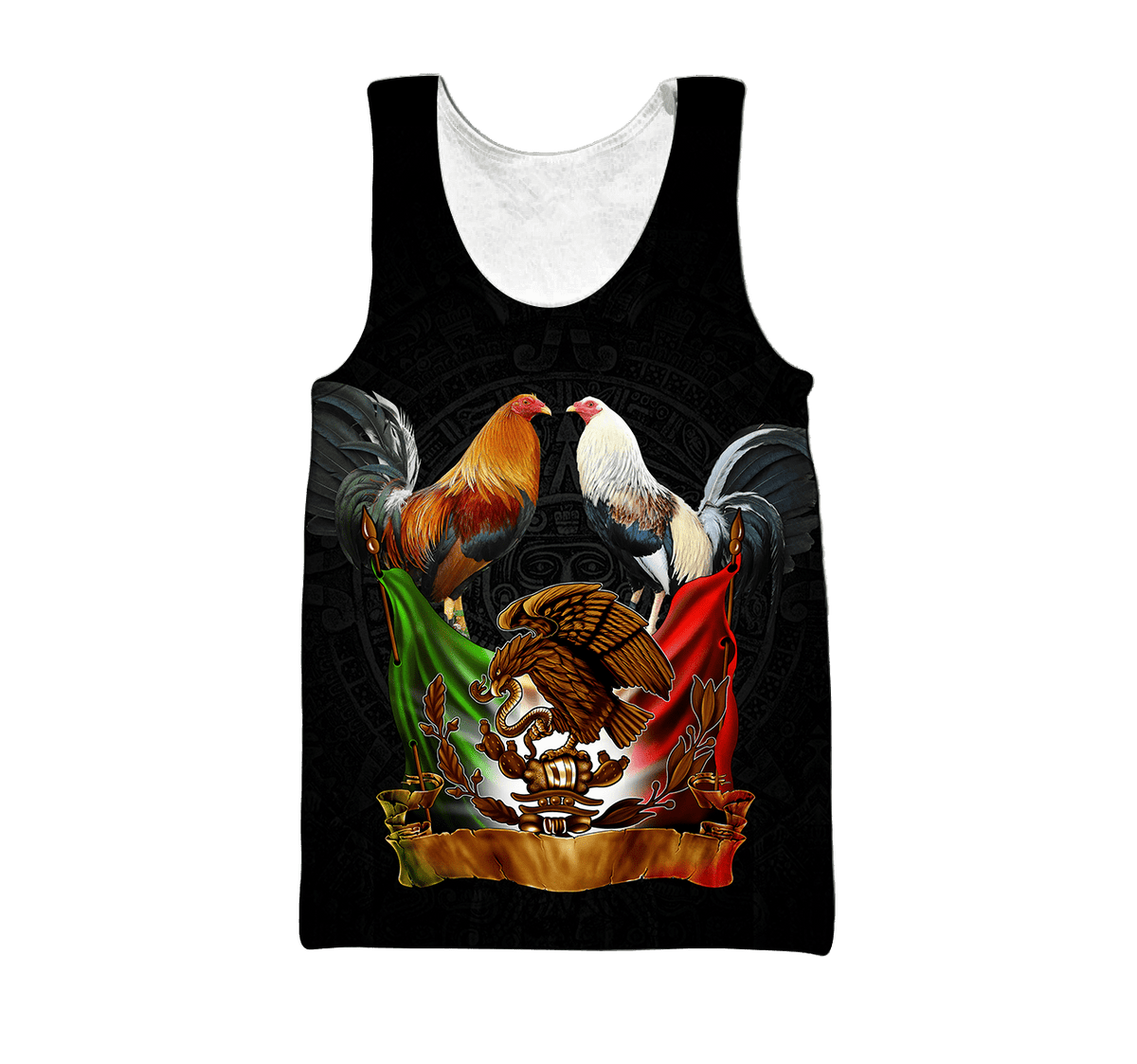 Rooster Mexico 3D All Over Printed Unisex Hoodie