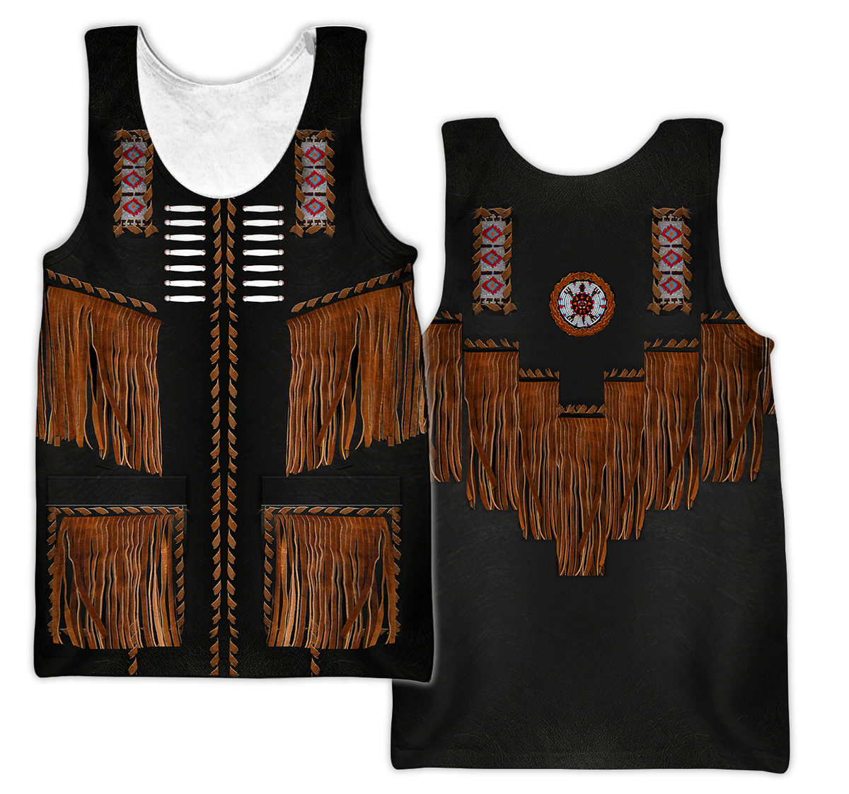 Native Cowboy Jacket No9 Cosplay 3D Over Printed Unisex Deluxe Hoodie ML