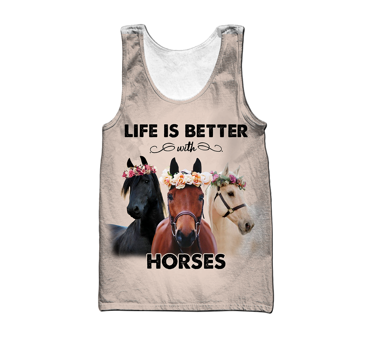 Life is Better with Horses 3D All Over Printed Shirts