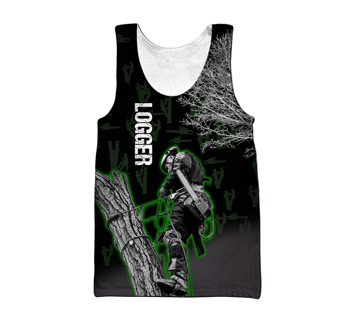 Premium Personalized 3D Printed Logger Shirts MEI